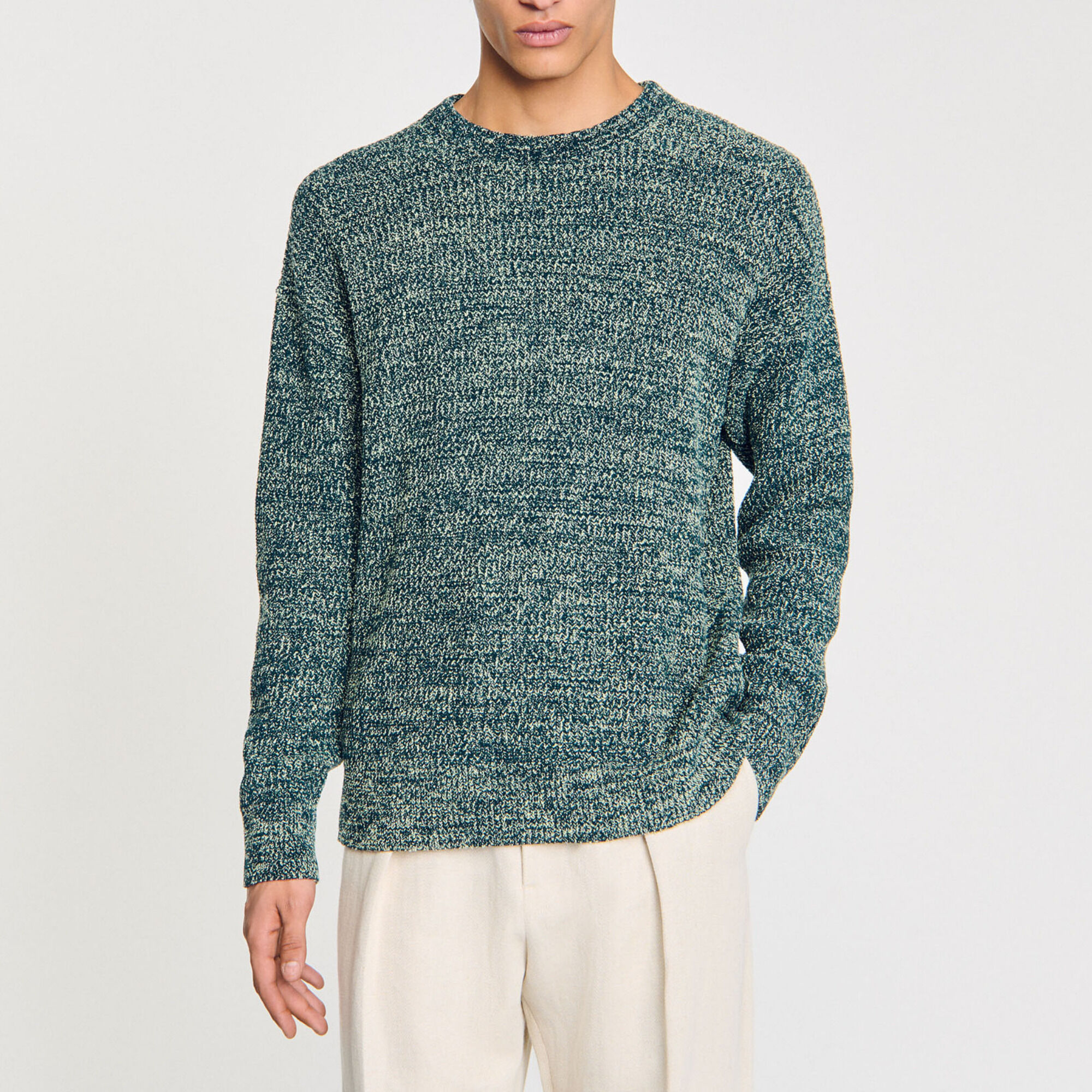 Pull en maille chenille - Homme | Sandro Paris