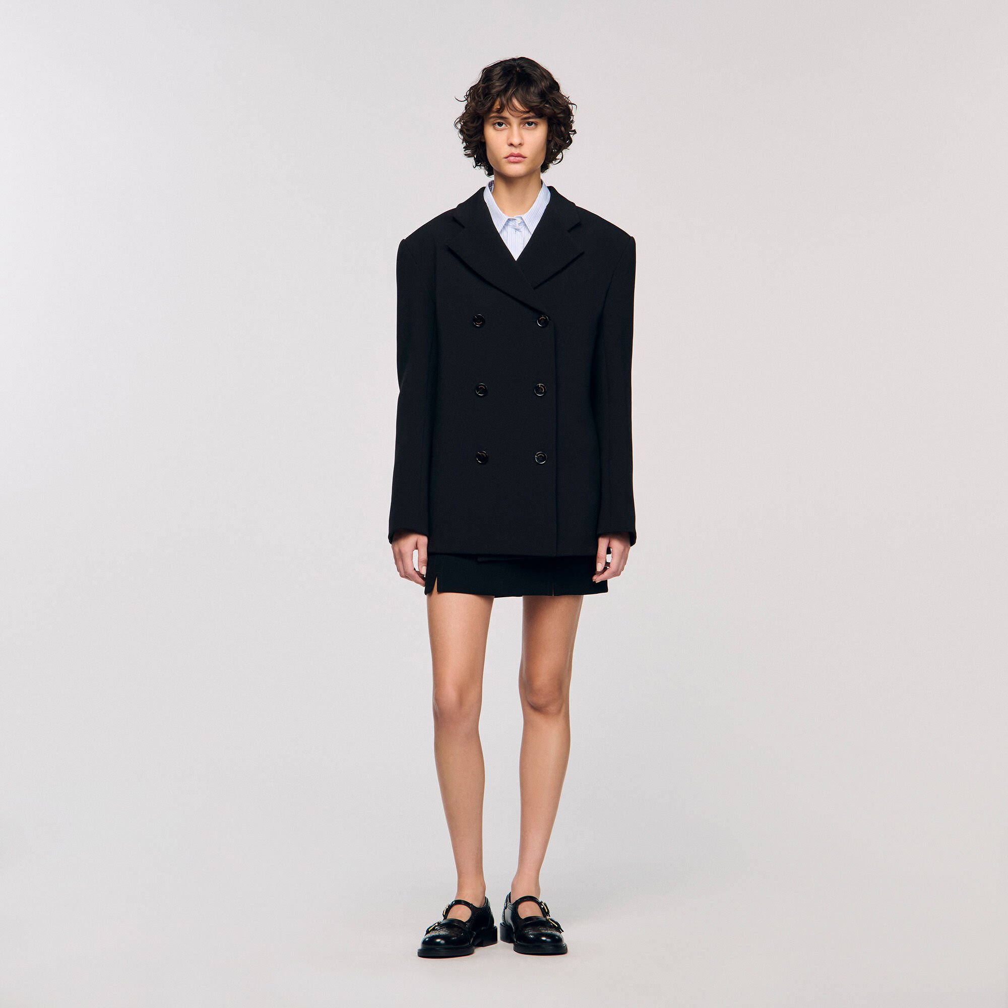 Veste de tailleur croisée