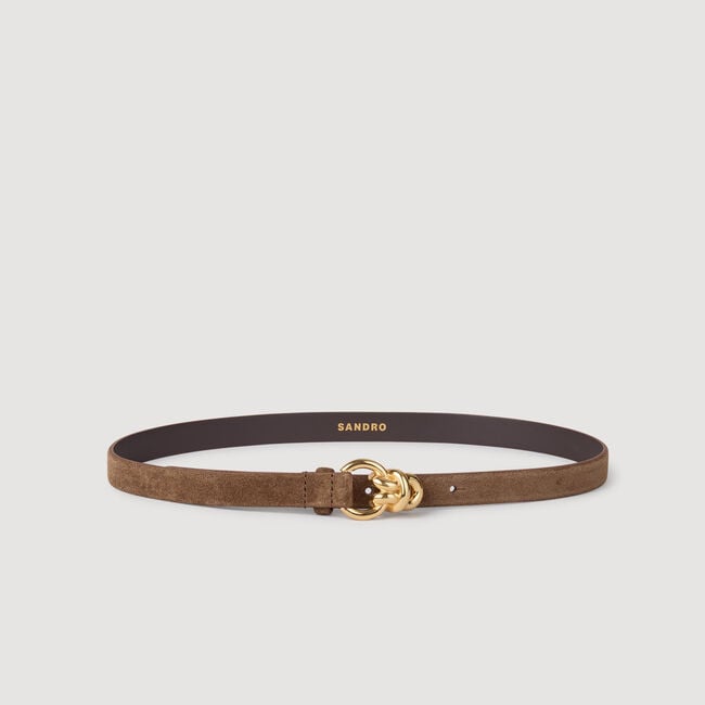 Ceinture en cuir suède