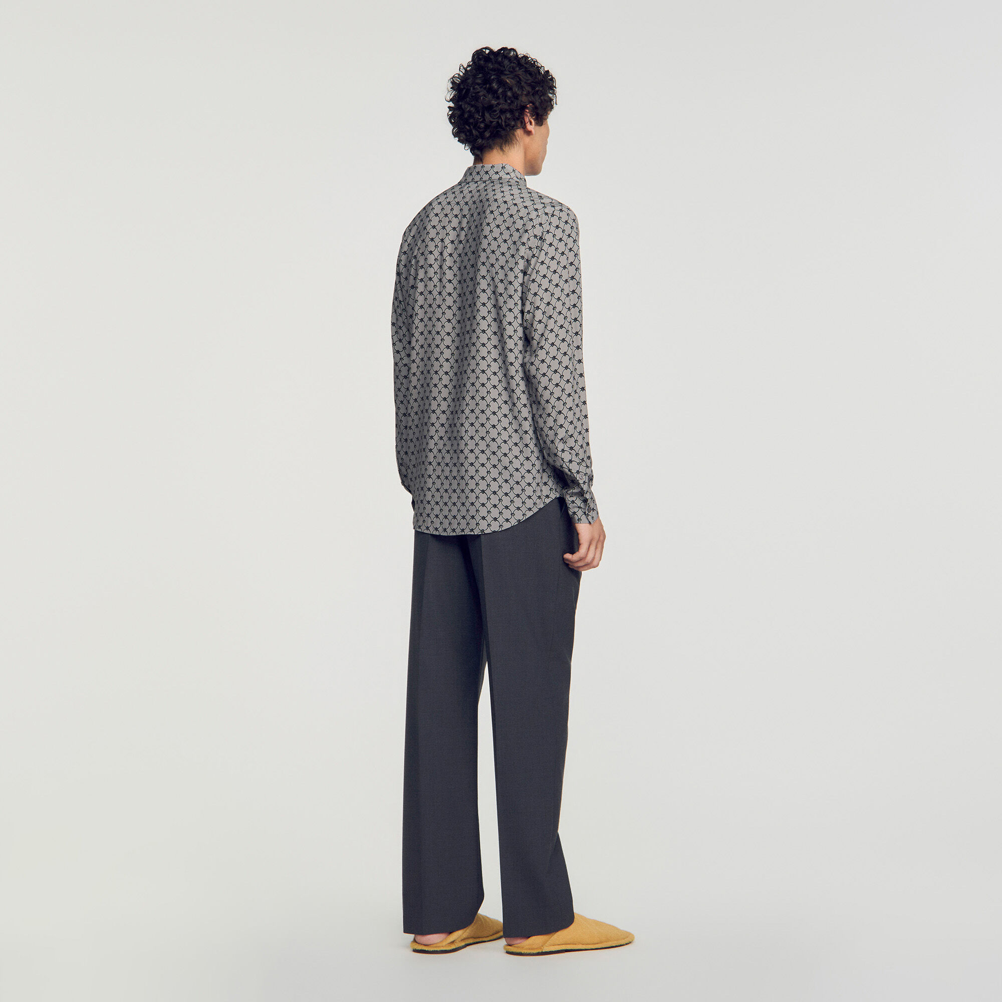 Chemise imprim&eacute; chaine - Homme | Sandro Paris