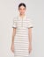 Robe longue en maille à col polo