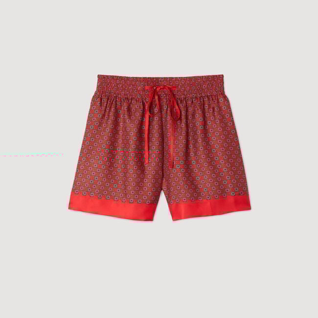 Short imprimé foulard