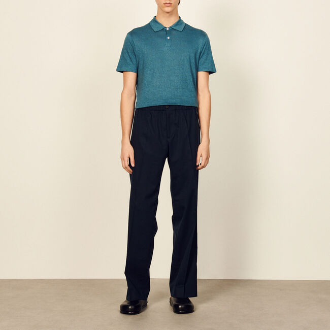 Pantalon large en coton biologique