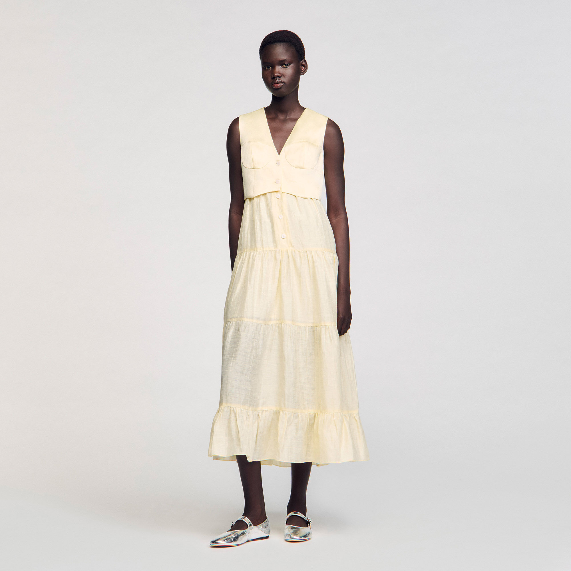Robe longue en lin 