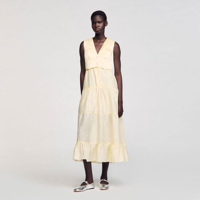 Robe longue en lin 
