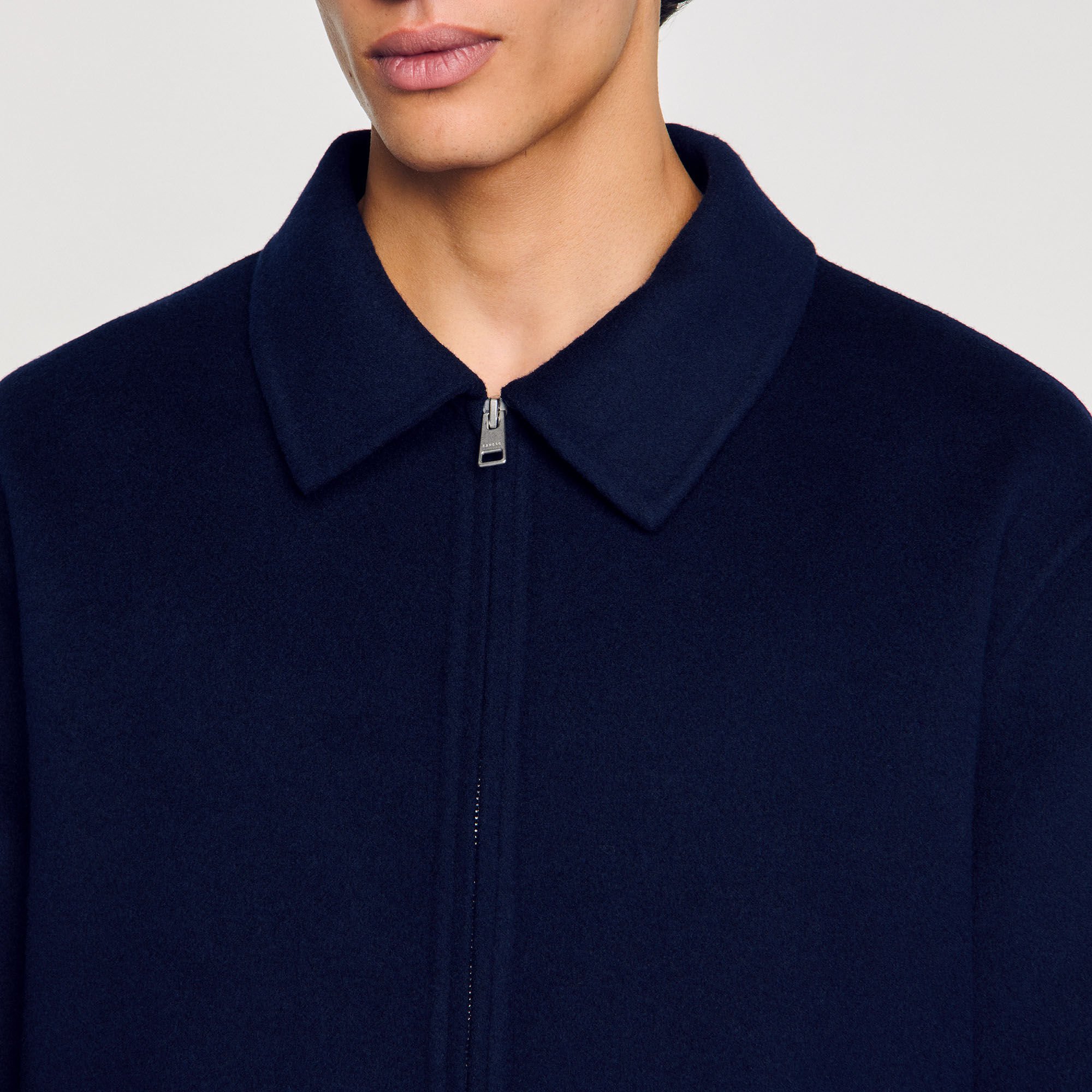 Blouson en laine double face