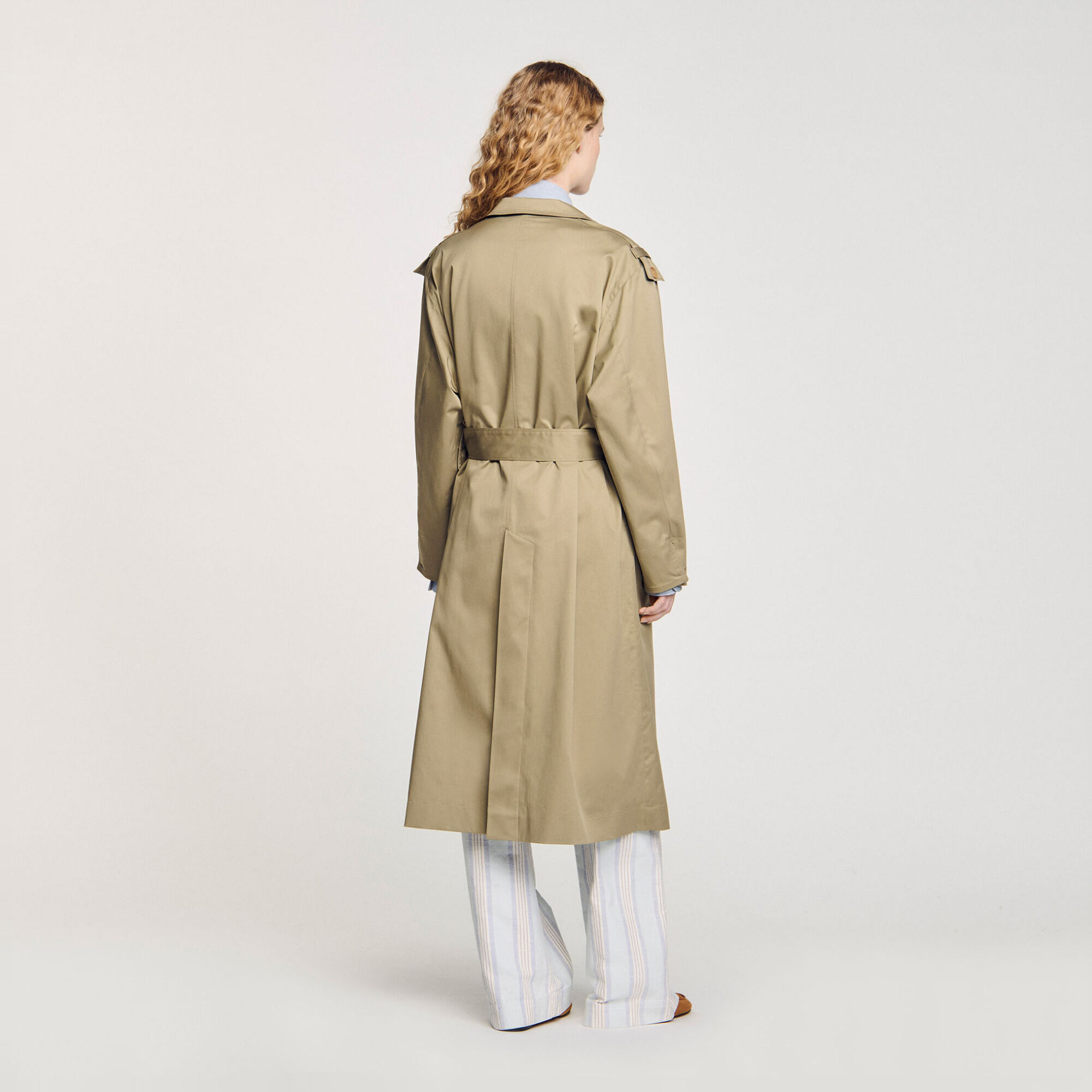 Trench &agrave; ceinturer - Femme | Sandro Paris