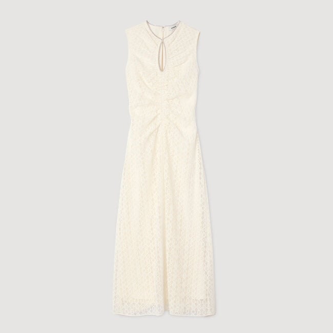 Robe longue en dentelle 