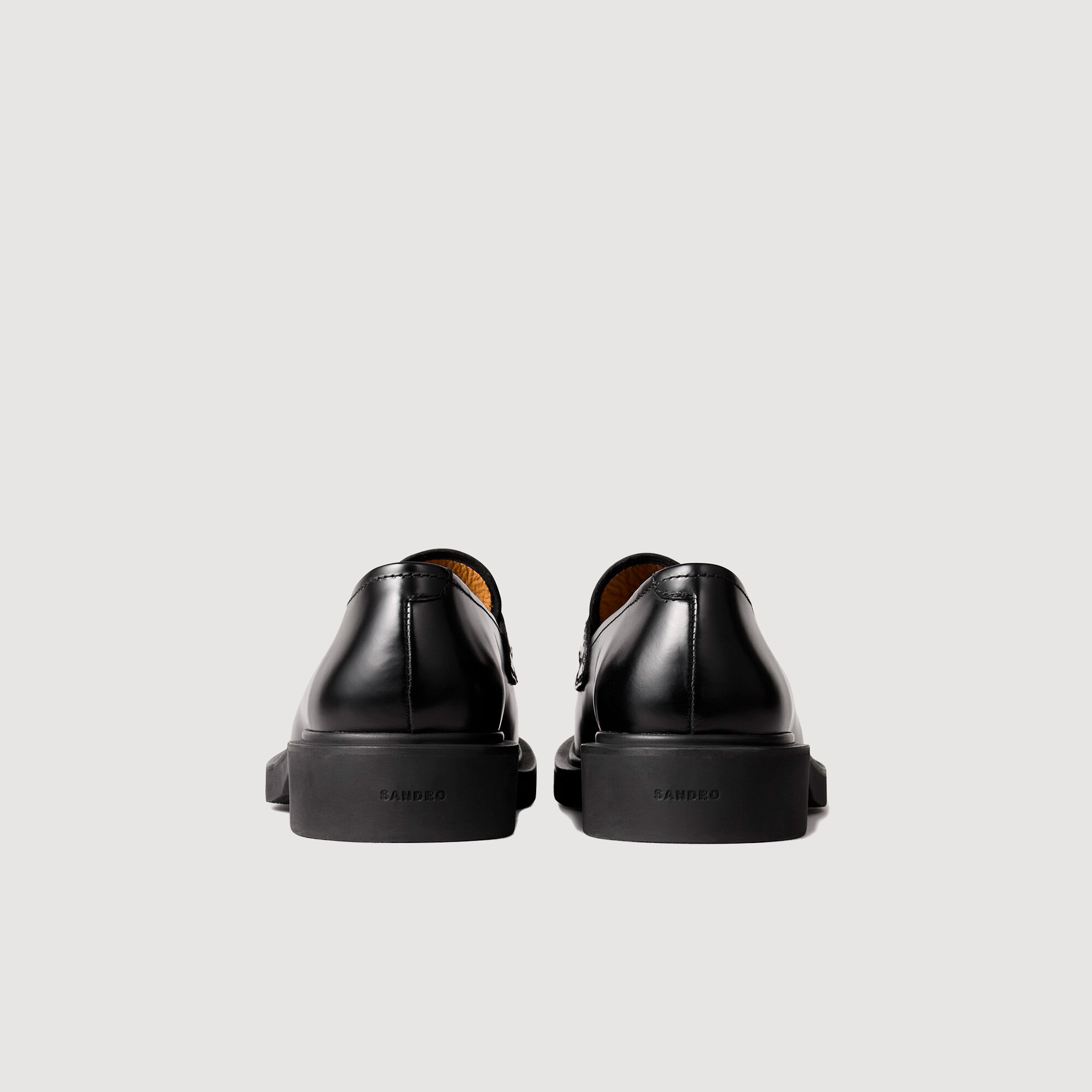 Derbies en cuir glacé