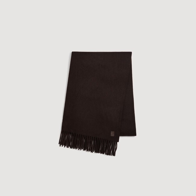 &Eacute;charpe en laine &agrave; franges - Homme | Sandro Paris