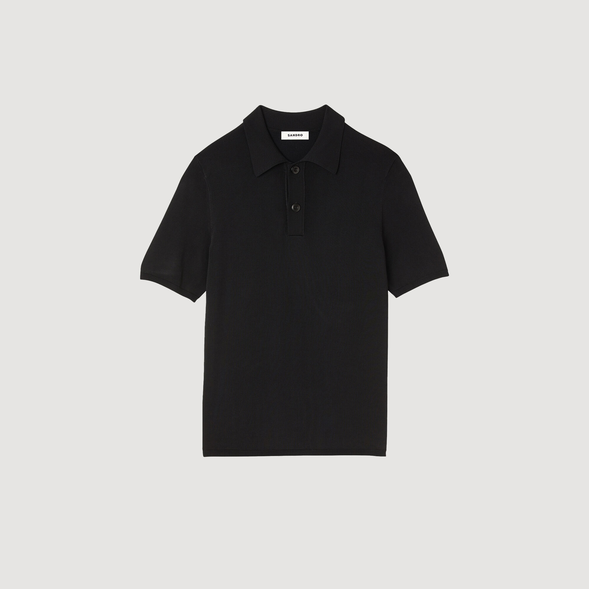 Polo en maille à manches courtes