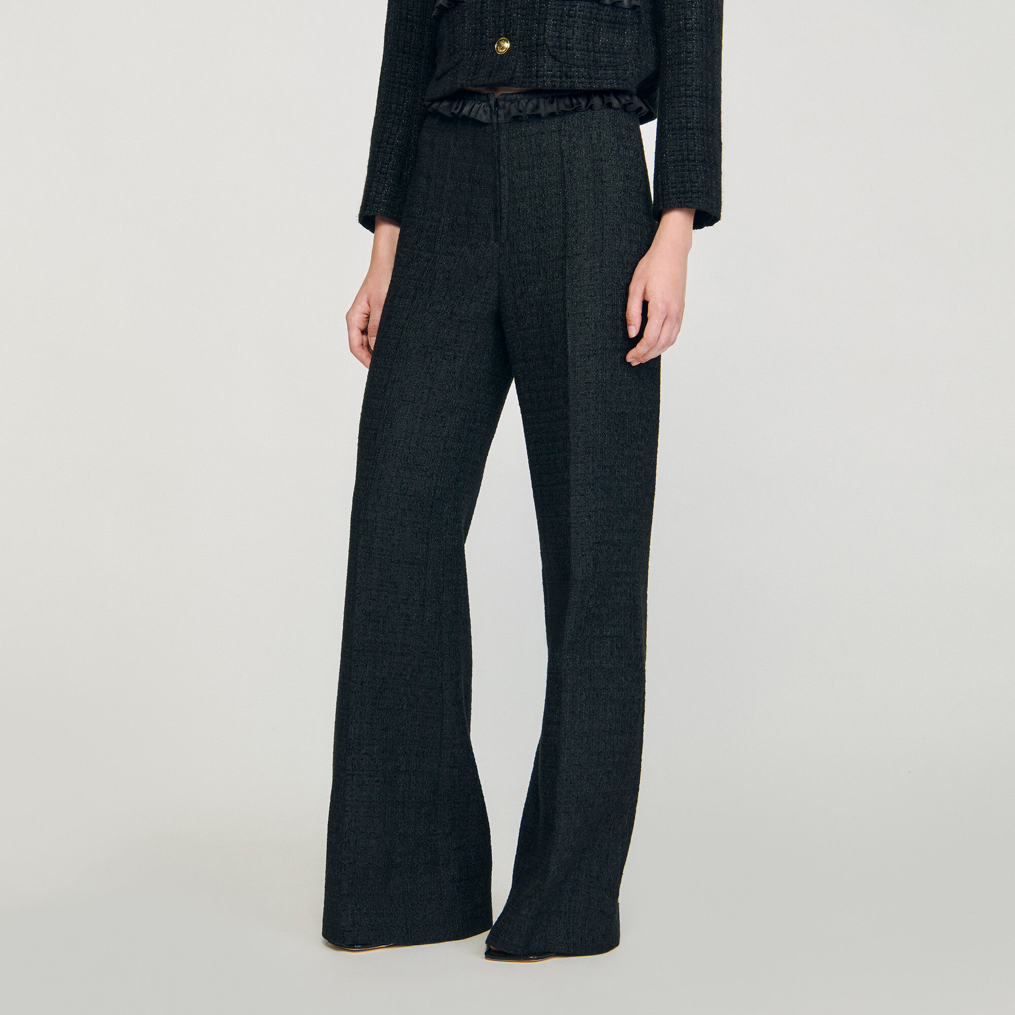 Pantalon de tailleur en tweed