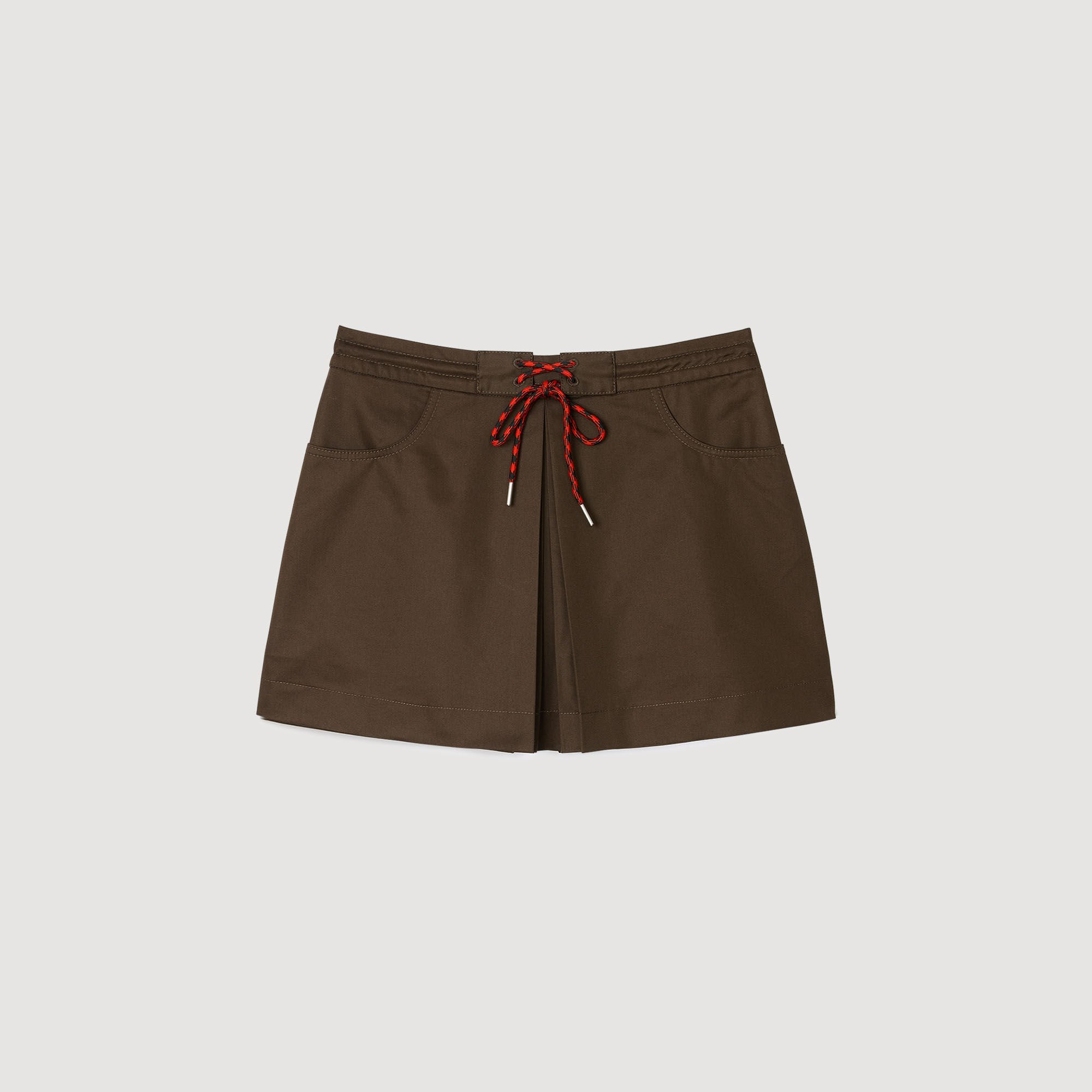 Jupe short à pli 