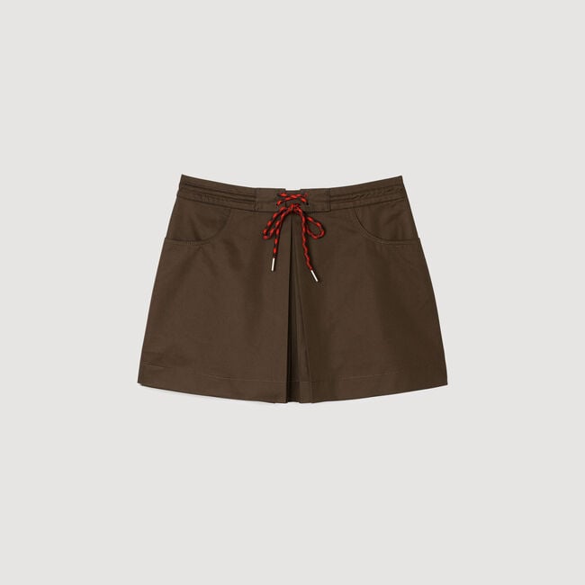 Jupe short à pli 