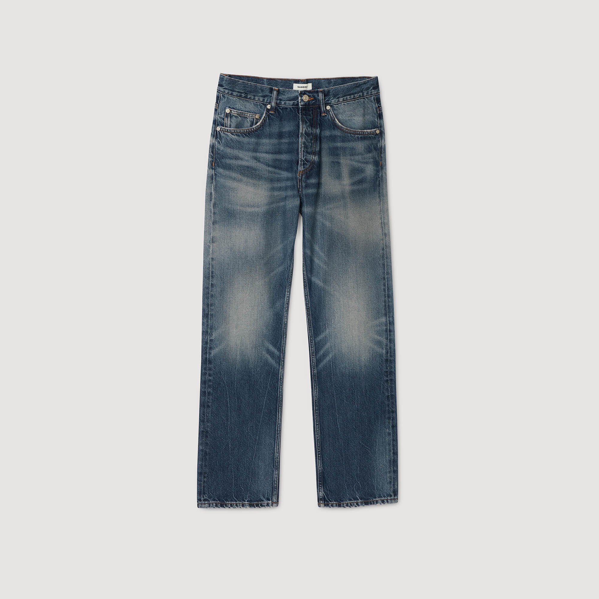 Jean regular délavé