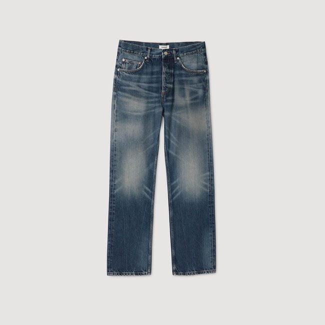 Jean regular délavé