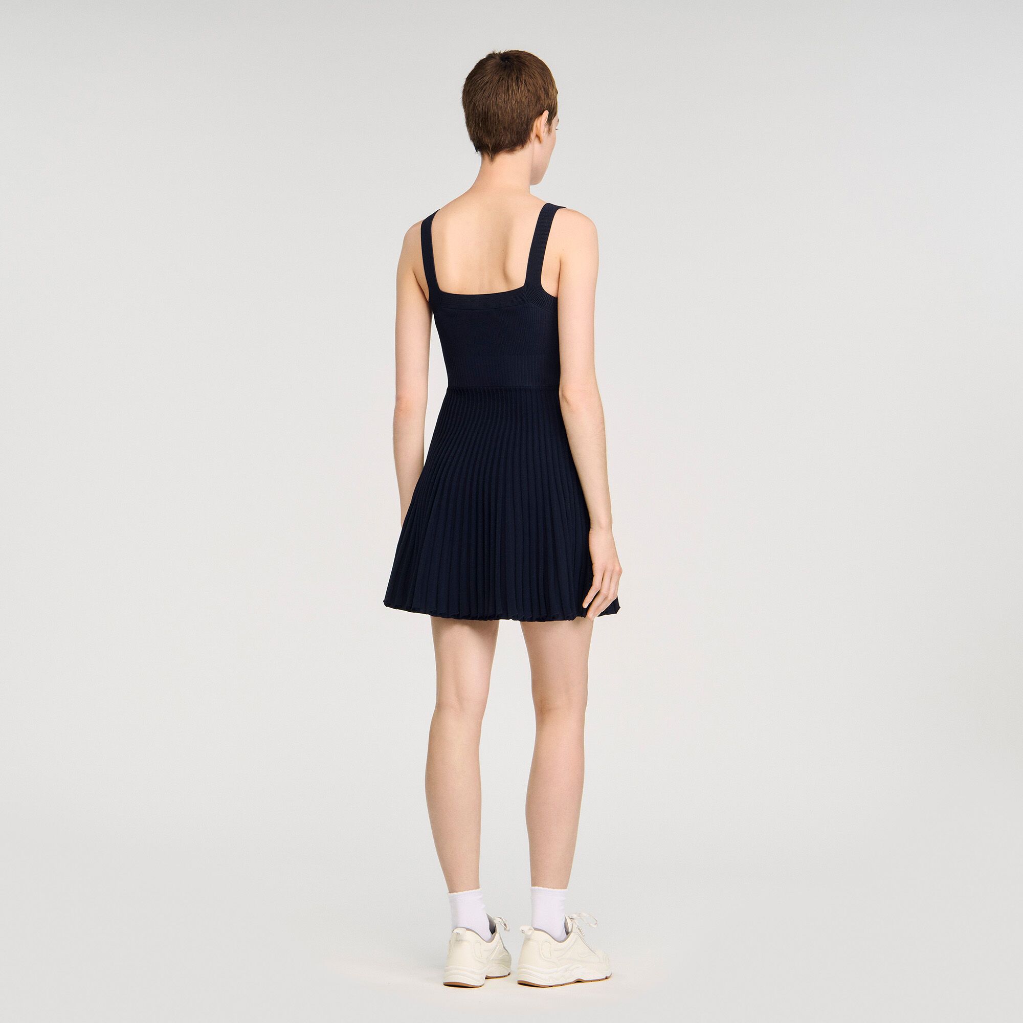 Robe courte en maille