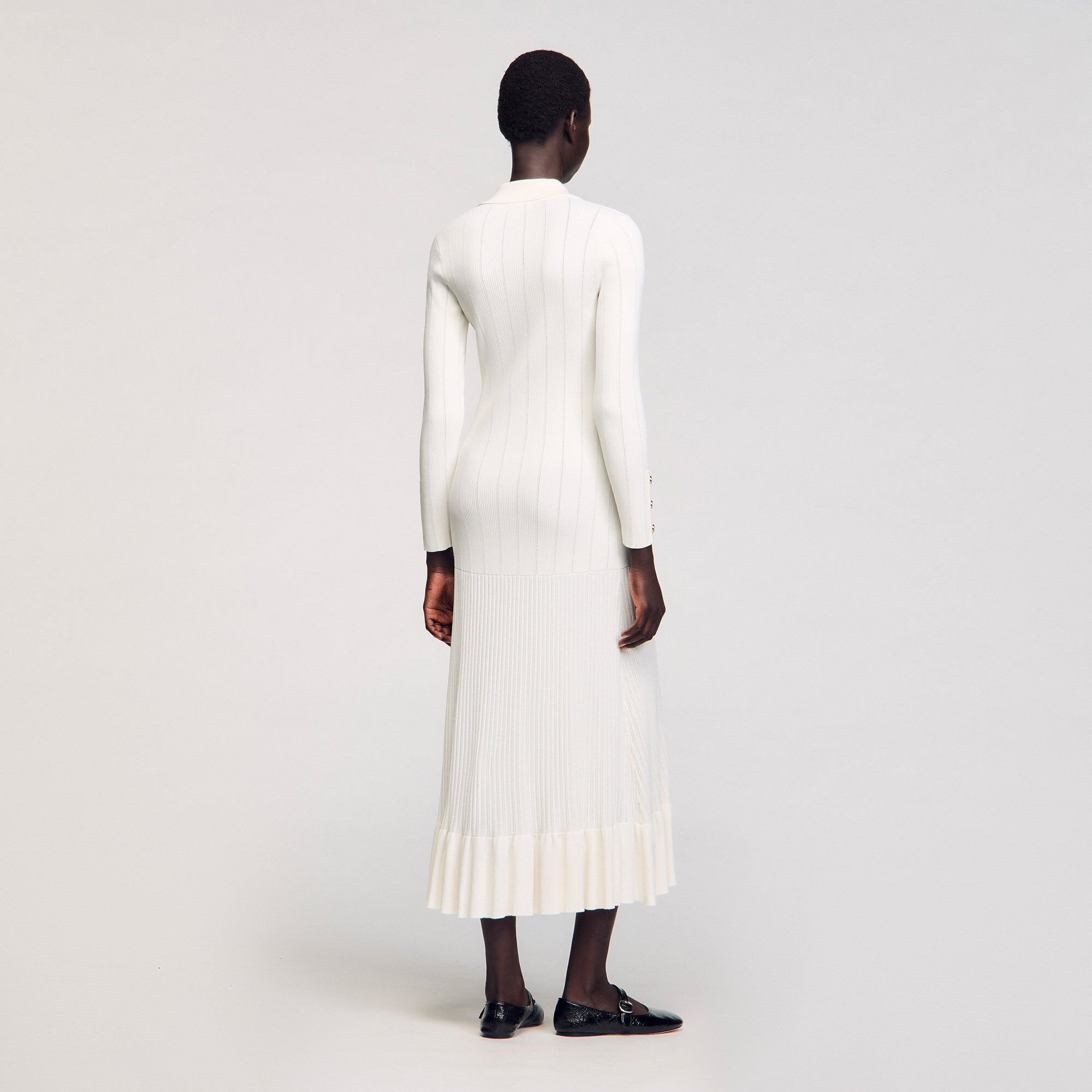 Robe longue en maille
