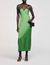 Robe fluide satin&eacute;e