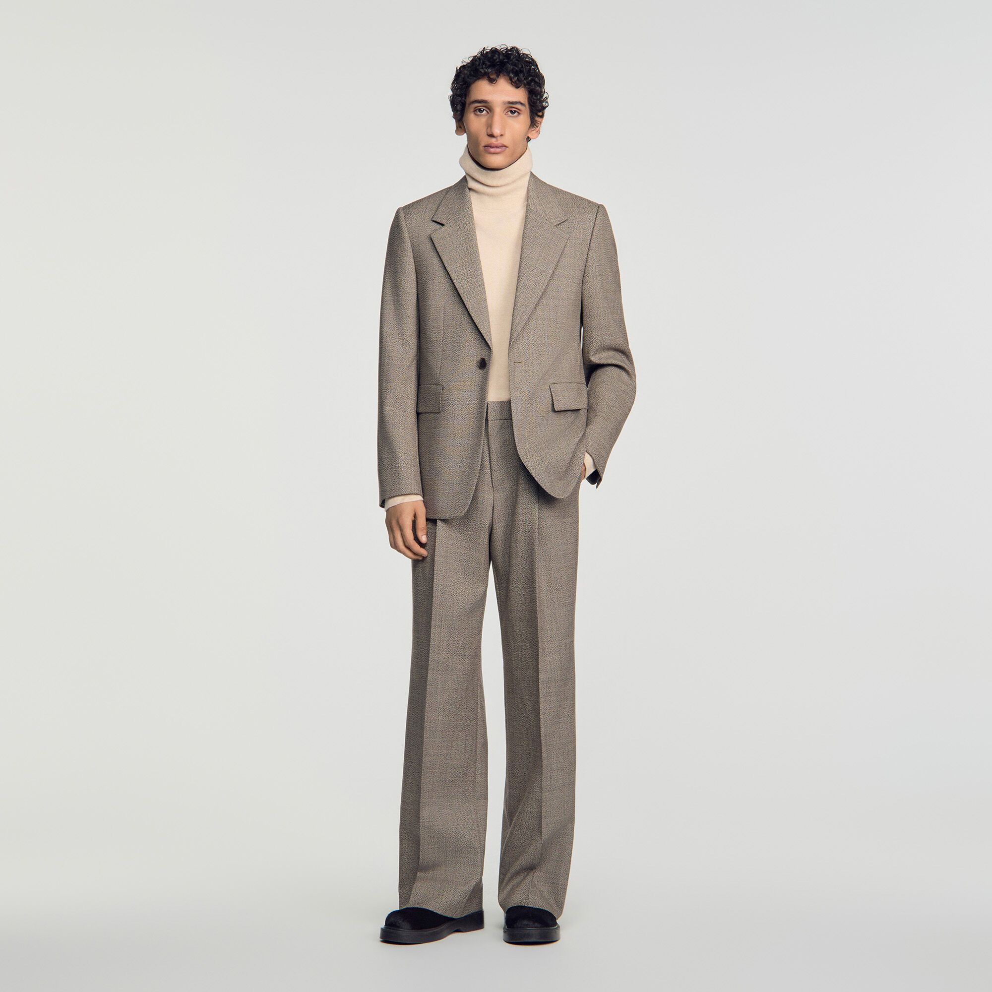 Veste de costume en laine - Homme | Sandro Paris