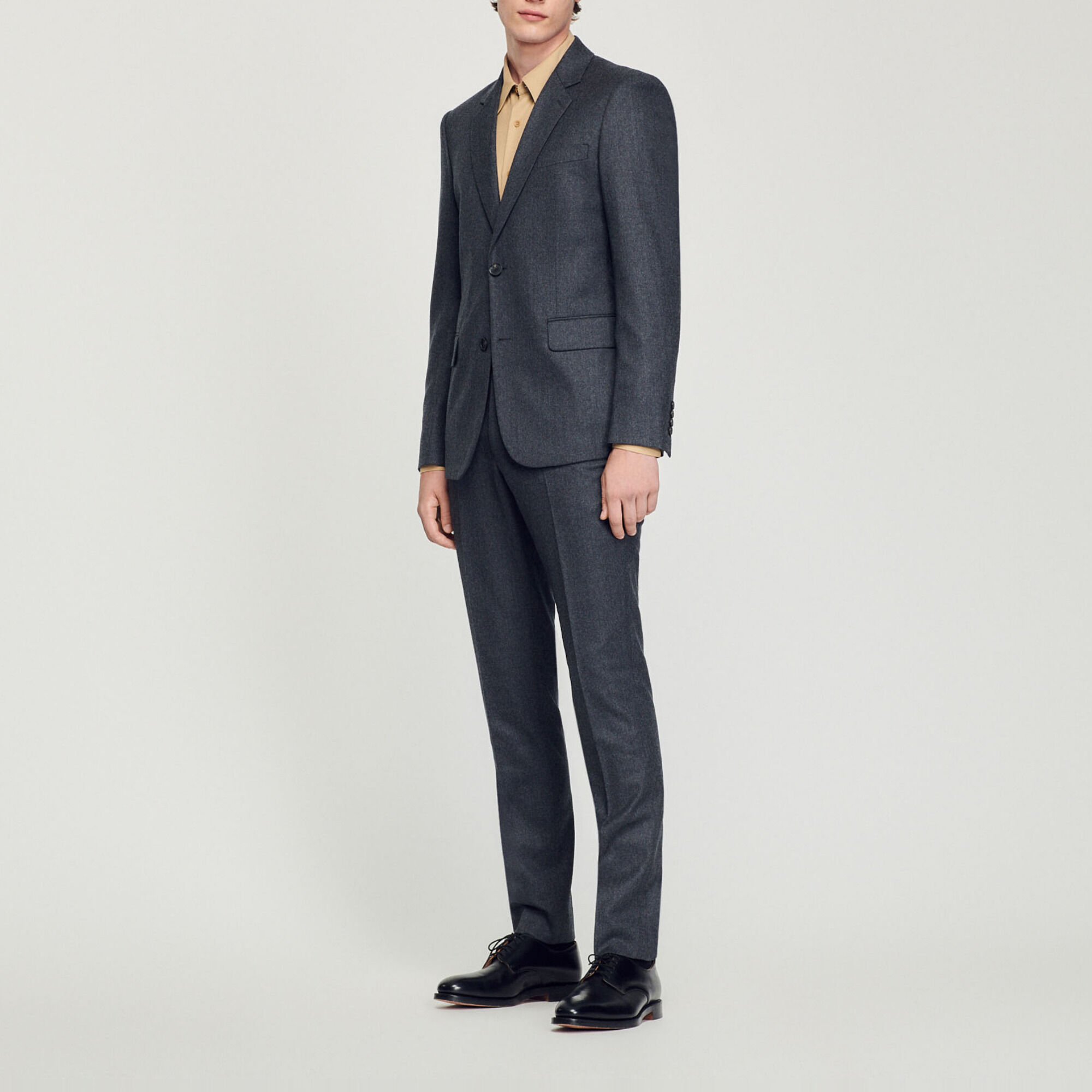 Veste de costume en flanelle