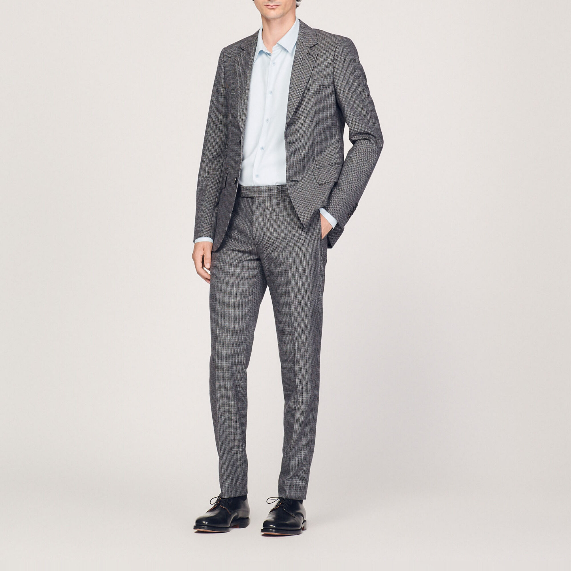 Pantalon de costume en laine vierge
