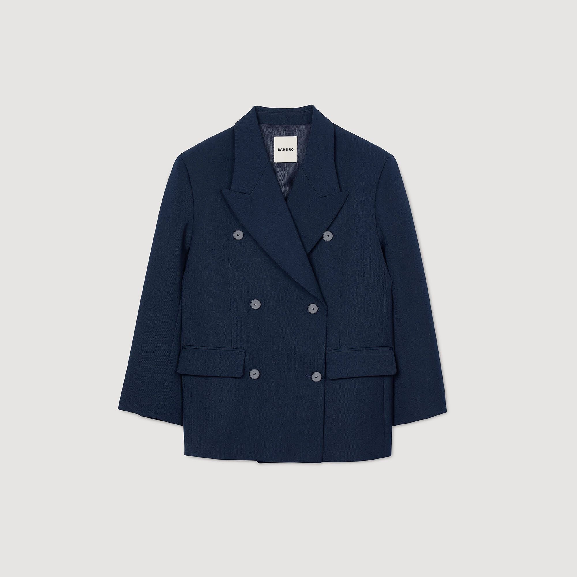 Veste de costume en laine mélangée
