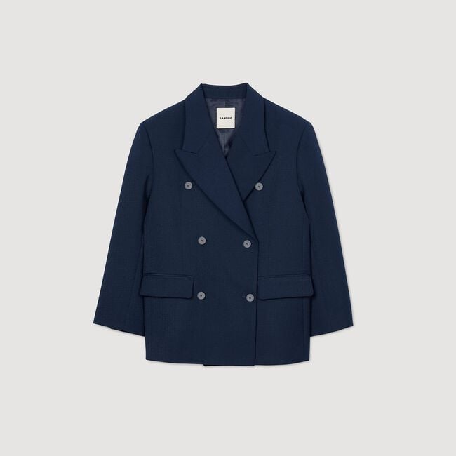 Veste de costume en laine mélangée