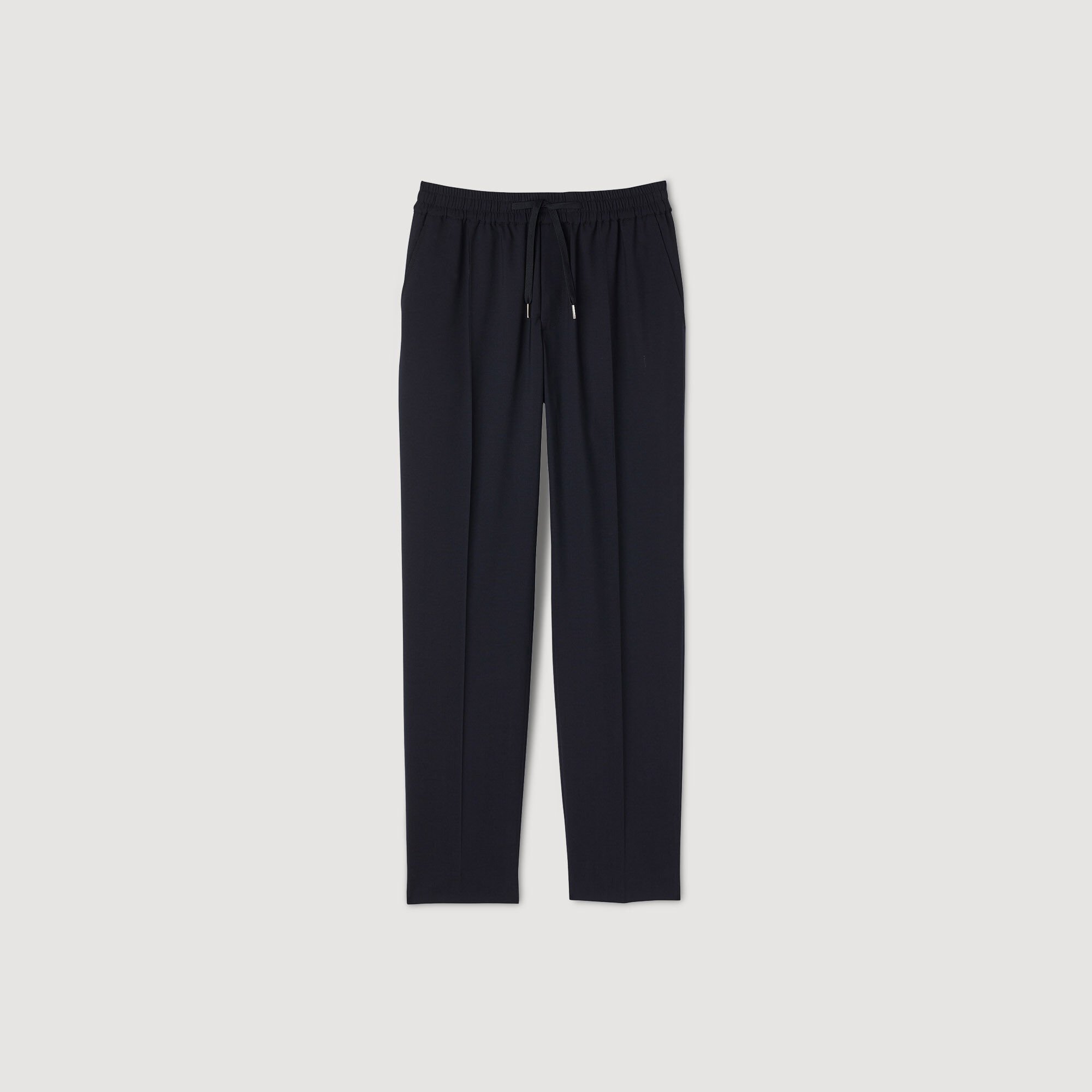 Pantalon droit élastiqué