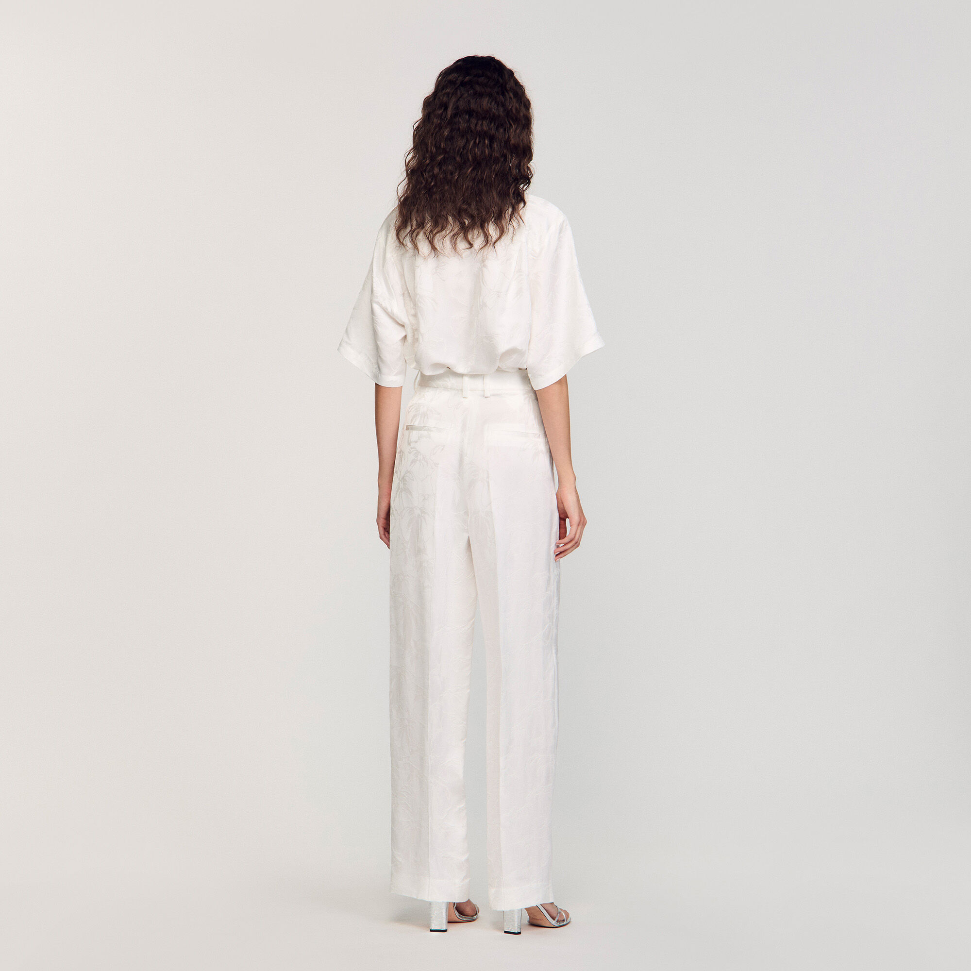Pantalon à jacquard à noeuds