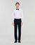 Pantalon détails satinés