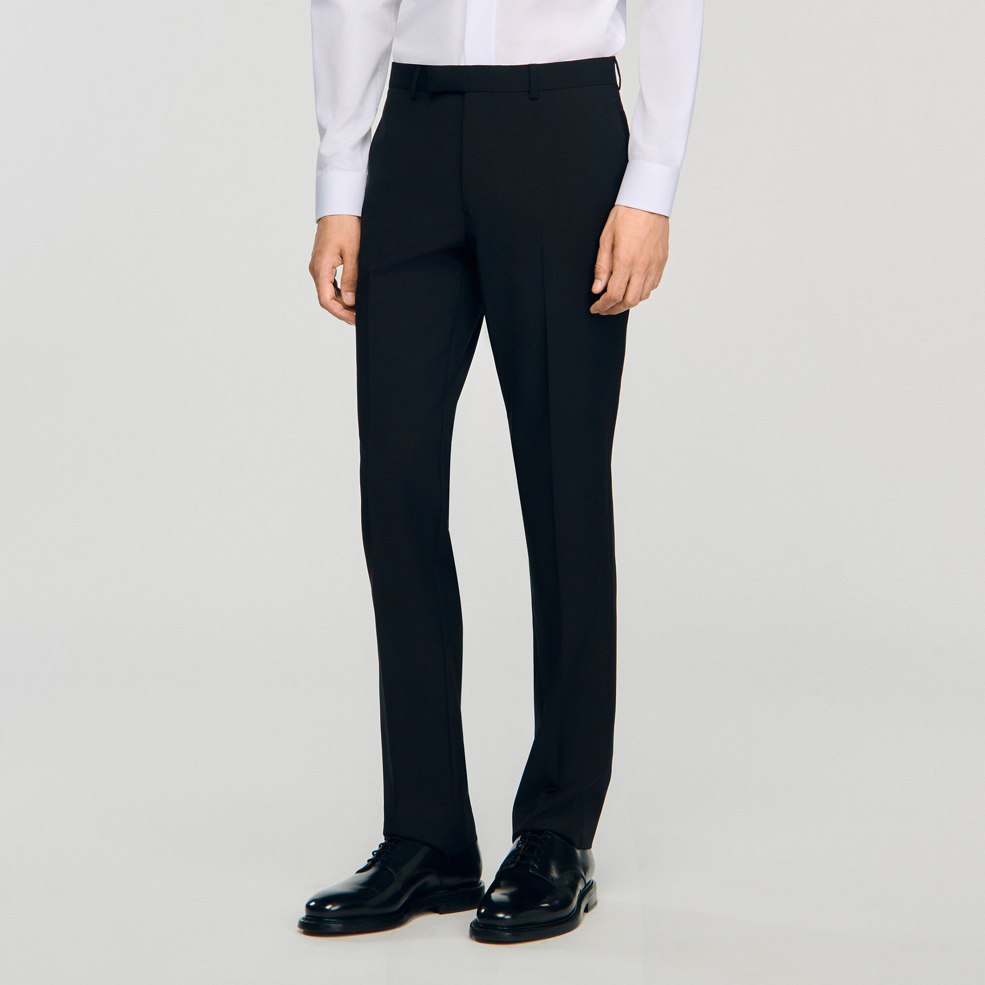 Pantalon détails satinés