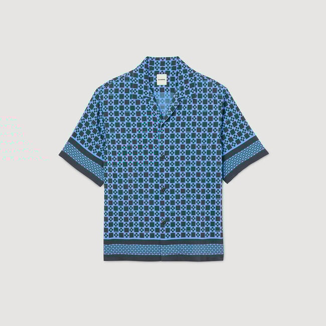 Chemise fluide à imprimé Square Cross