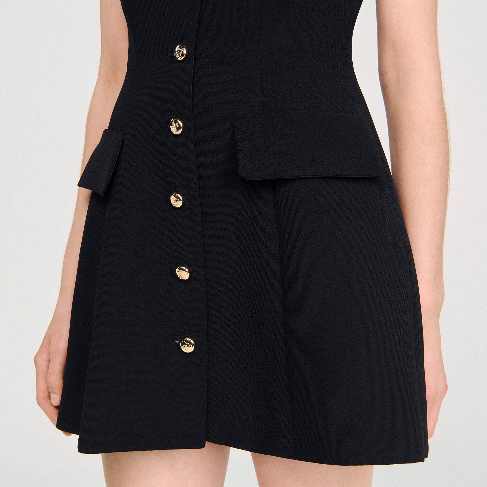 Robe courte en maille