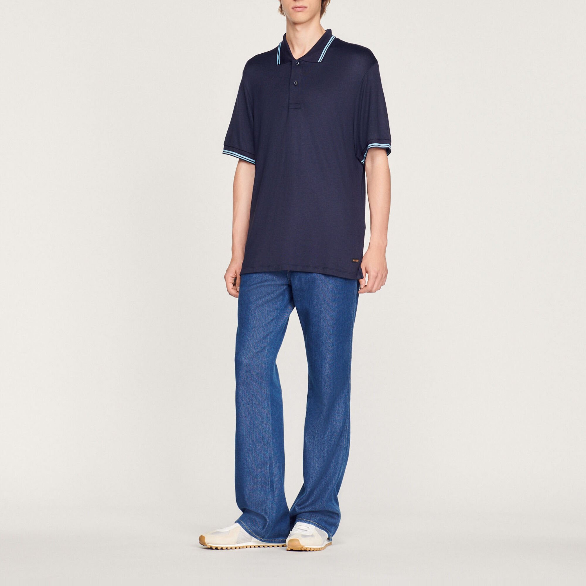 Polo à liserés