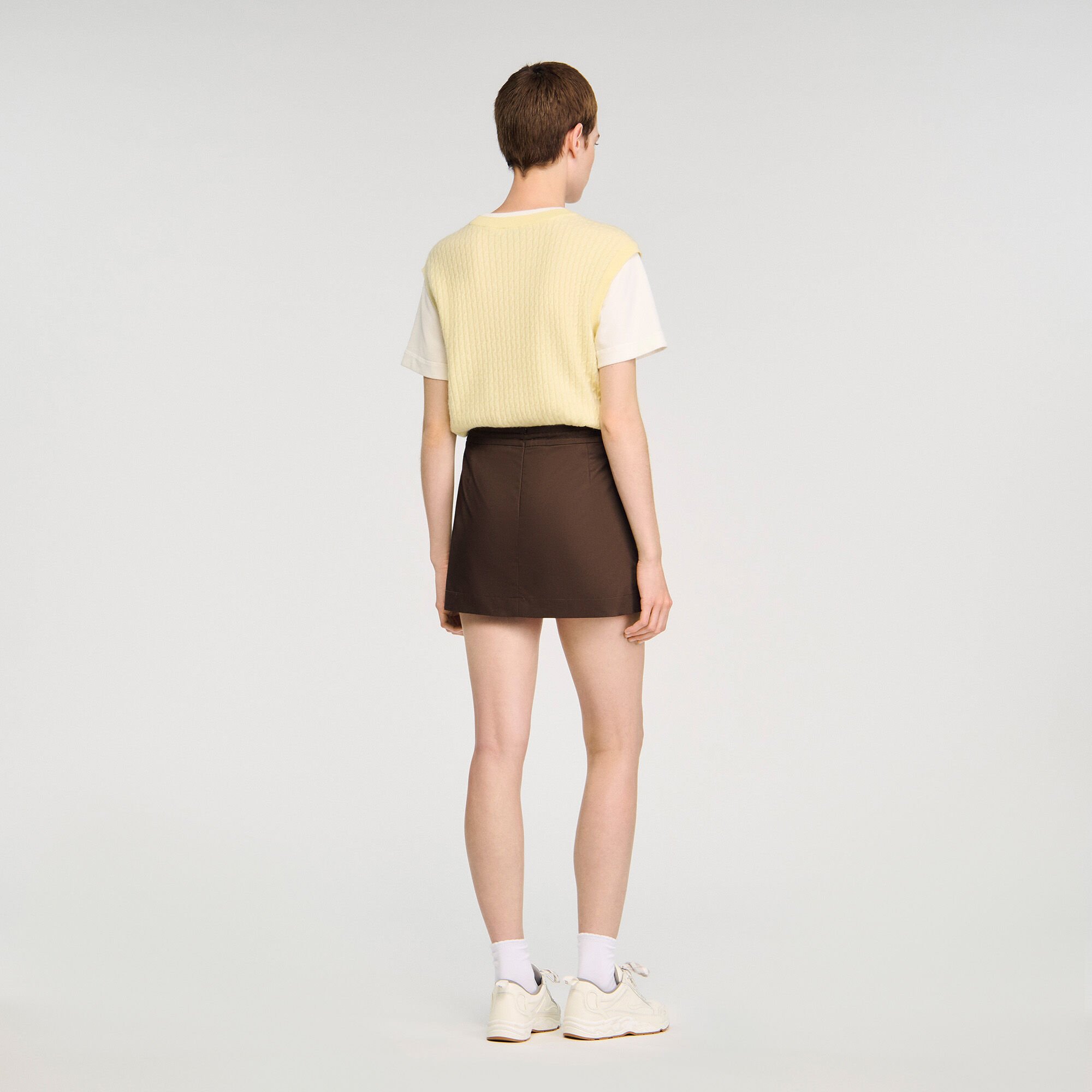 Jupe short à pli 