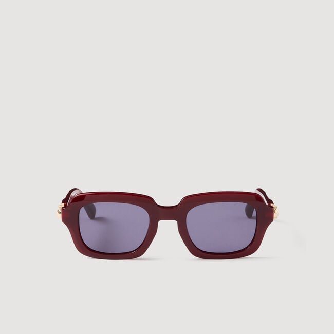 Lunettes de soleil &agrave; d&eacute;tails logo