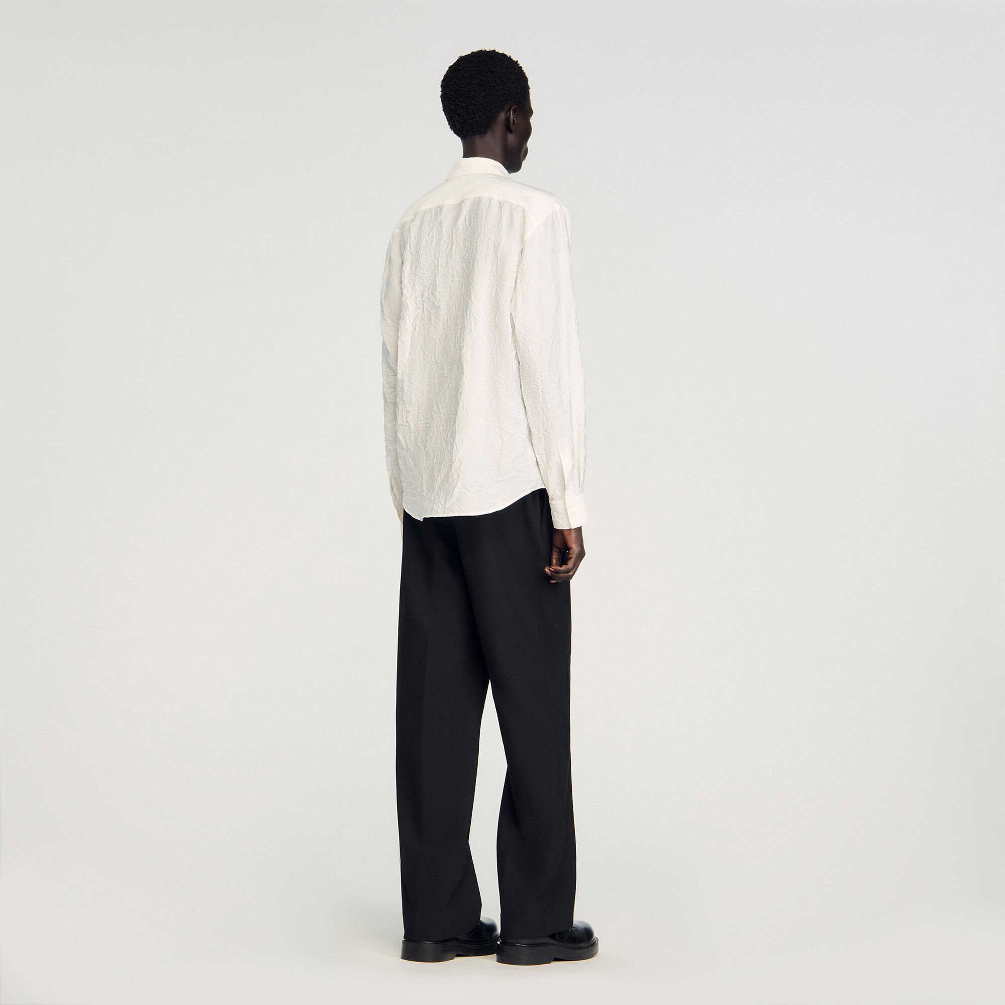 Chemise effet froissé