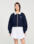 Sweatshirt court bicolore