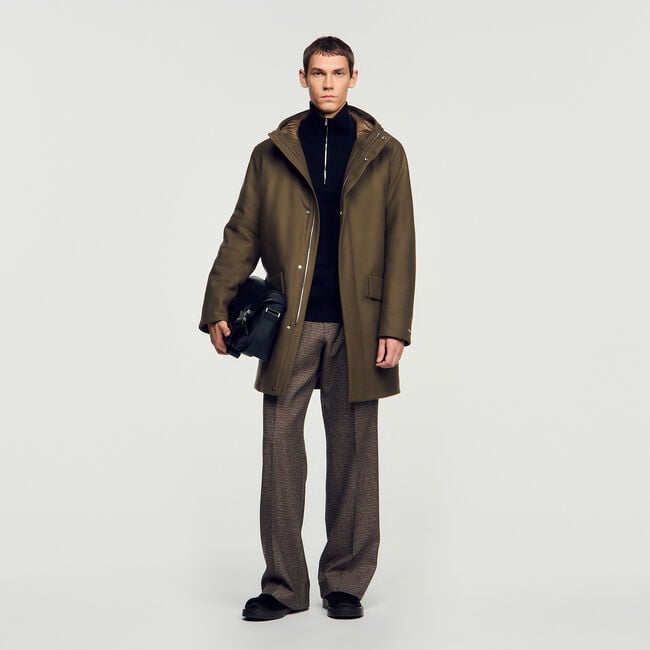 Parka en laine et cachemire - Homme | Sandro Paris