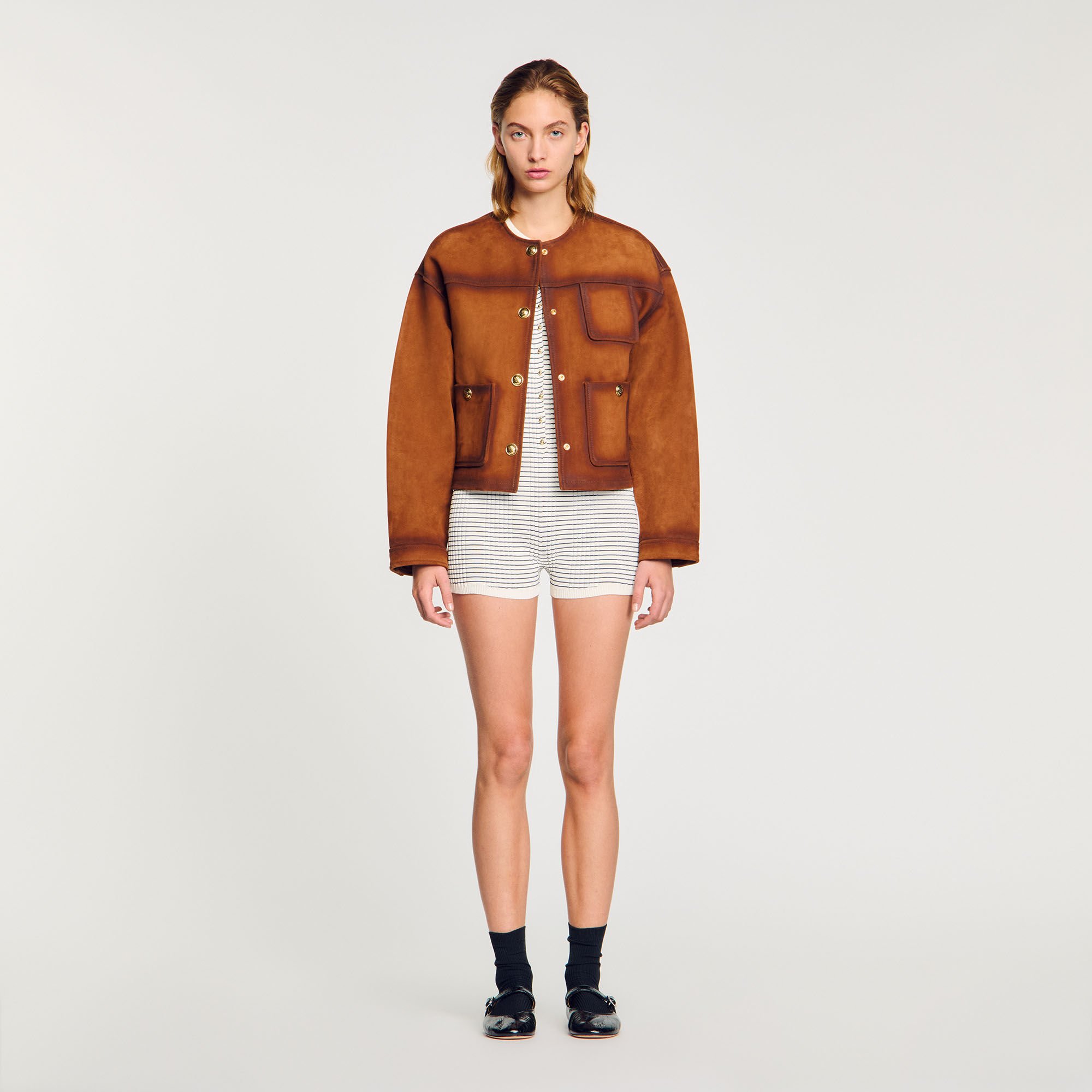 Blouson en suède