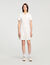 Robe courte en maille col polo