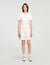 Robe courte en maille col polo