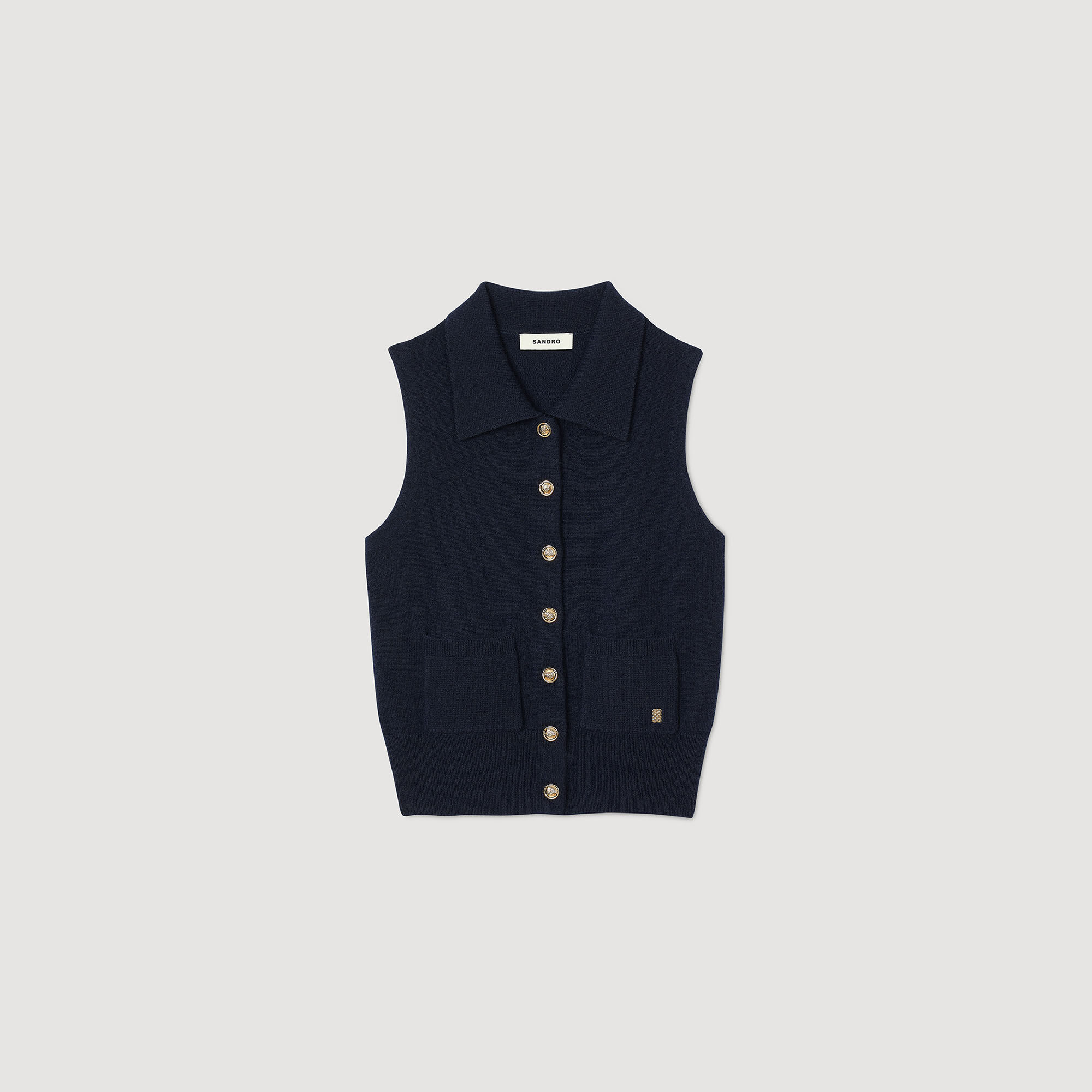 Gilet en laine et cachemire 