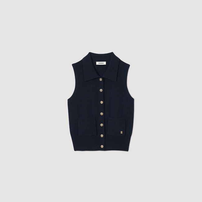 Gilet en laine et cachemire 
