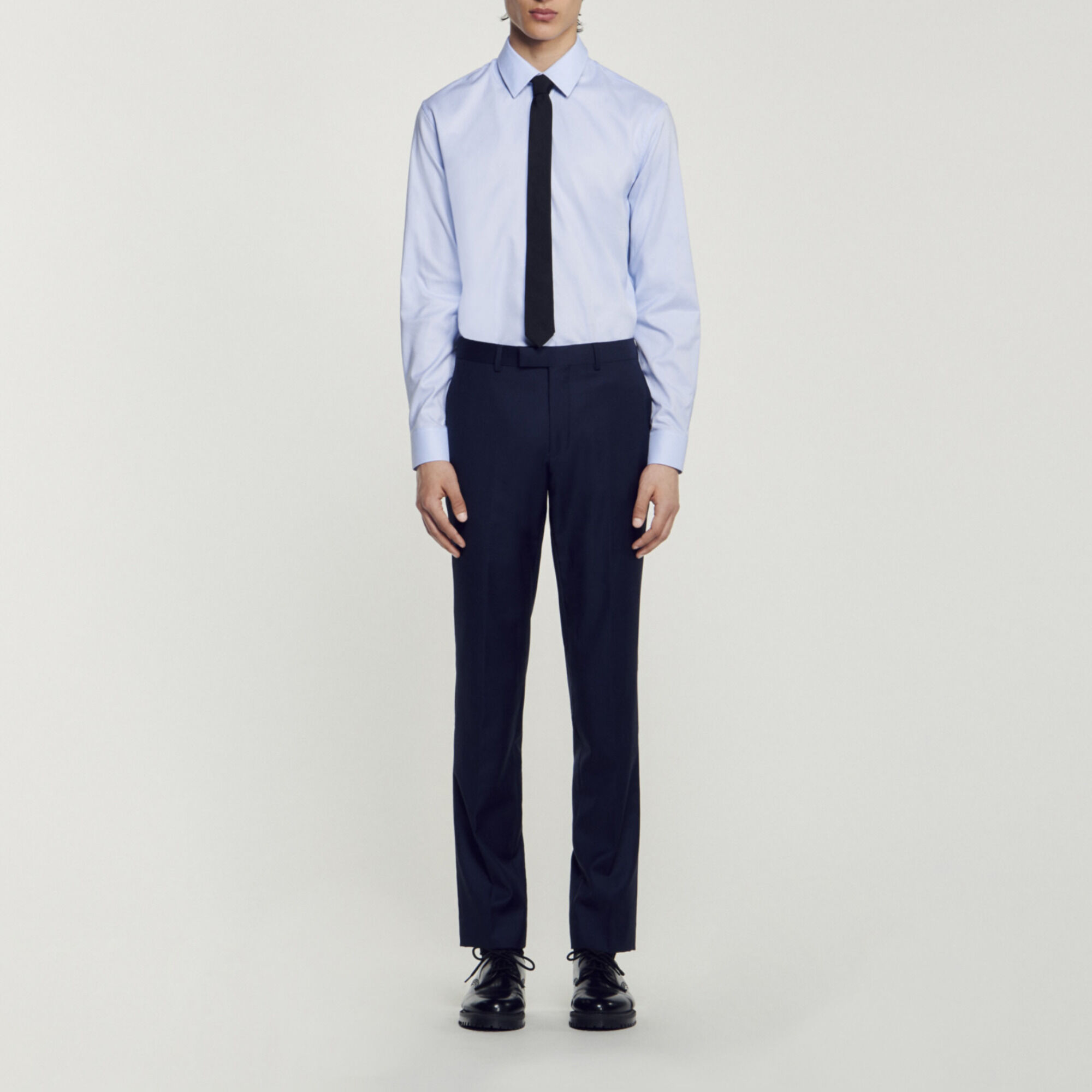 Pantalon de costume en laine stretch