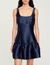 Robe courte en satin