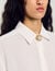 Chemise fluide en soie à bouton bijou