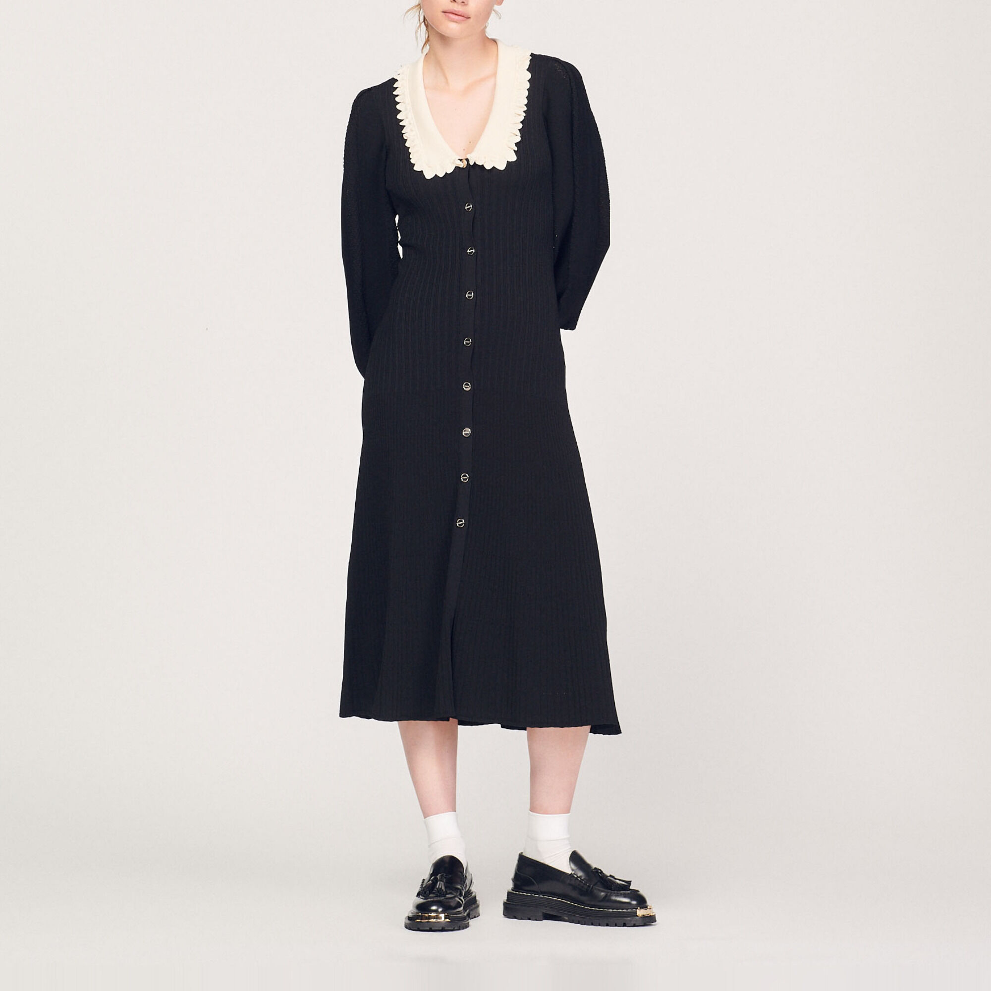 Robe longue à manches longues