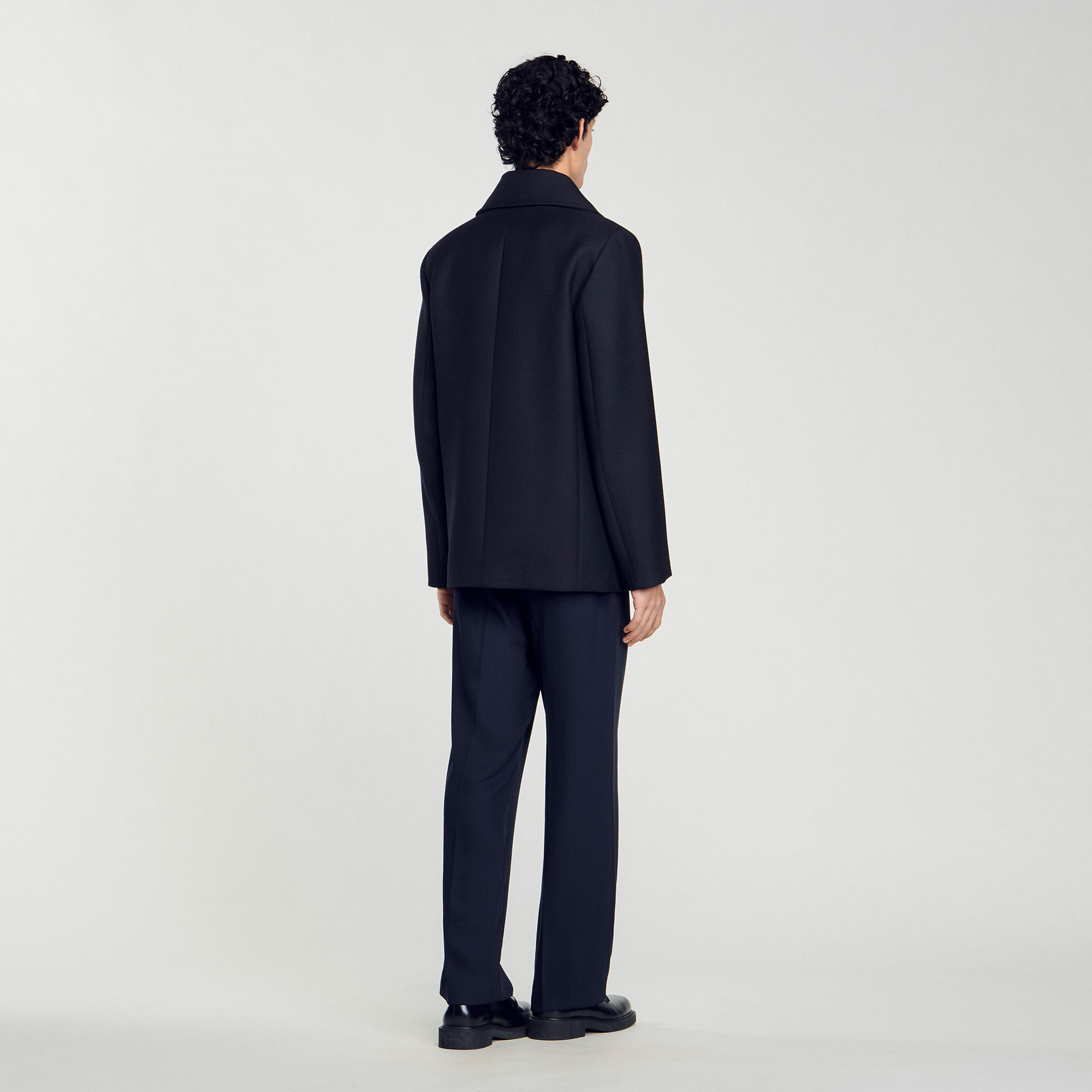 Blouson en laine double face